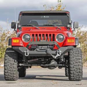 Rough Country - Rough Country 10595 Full Width Winch Front Bumper for Jeep Wrangler TJ/YJ 1987-2006 - Image 6