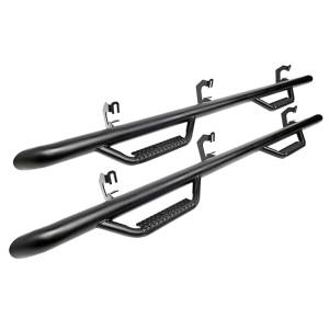 Rough Country - Rough Country RCC1498CC Wheel to Wheel Nerf Steps for Chevy Silverado and GMC Sierra 1500 Double/Crew Cab 2014-2018 - Image 1