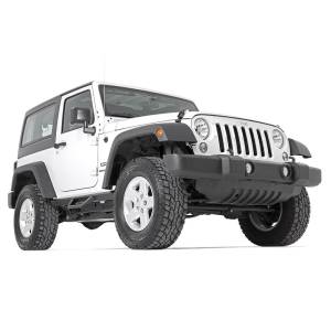 Rough Country - Rough Country 90763 Wheel to Wheel 2 Door Contoured Drop Steps for Jeep Wrangler JK 2007-2018 - Image 4