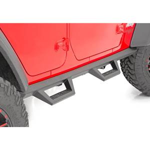 Rough Country - Rough Country 90769A Wheel to Wheel 4 Door Contoured Drop Steps for Jeep Wrangler JL 2018-2021 - Image 3
