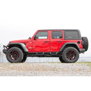Rough Country - Rough Country 90769A Wheel to Wheel 4 Door Contoured Drop Steps for Jeep Wrangler JL 2018-2021 - Image 4