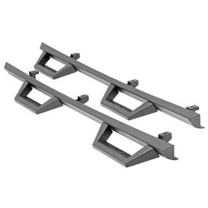 Rough Country - Rough Country 90765B Wheel to Wheel 4 Door Contoured Drop Steps for Jeep Wrangler JK 2007-2018 - Image 1