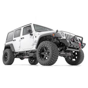 Rough Country - Rough Country 90765B Wheel to Wheel 4 Door Contoured Drop Steps for Jeep Wrangler JK 2007-2018 - Image 6
