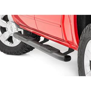 Rough Country - Rough Country 21001 Oval Nerf Step Bars for Chevy Silverado and GMC Sierra 1500/2500 HD/3500 HD Crew Cab 2007-2019 - Image 4