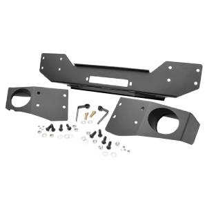 Rough Country 1059 Hybrid Stubby Winch Front Bumper for Jeep Wrangler JK 2007-2018