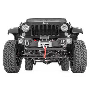 Rough Country - Rough Country 1059 Hybrid Stubby Winch Front Bumper for Jeep Wrangler JK 2007-2018 - Image 3
