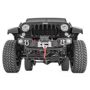 Rough Country - Rough Country 1062 Hybrid Stubby Winch Front Bumper with Fog Light Mounts for Jeep Wrangler JK 2007-2018 - Image 3