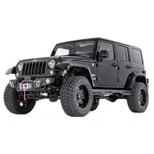 Rough Country - Rough Country 1062 Hybrid Stubby Winch Front Bumper with Fog Light Mounts for Jeep Wrangler JK 2007-2018 - Image 4