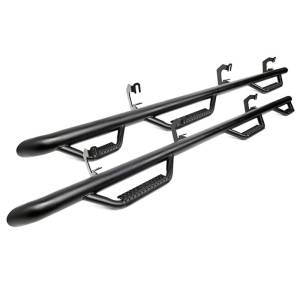 Rough Country - Rough Country RCC1495CC-6 Wheel to Wheel Nerf Steps with Access Step for Chevy Silverado and GMC Sierra 1500 Crew Cab 2014-2018 - Image 1