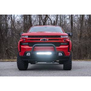 Rough Country - Rough Country B-C4072 Bull Bar with LED Light Bar for Chevy Silverado and GMC Sierra 1500 2019-2021 - Image 7