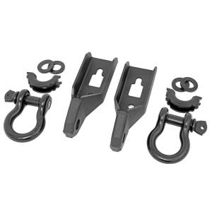 Rough Country RS158 Tow Hook to Shackle Conversion Kit with D-Ring and Rubber Isolators for Ford F150 2009-2020