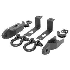 Rough Country RS152 Tow Hook to Shackle Conversion Kit with D-Ring and Rubber Isolators for Ford Ranger 2019-2021