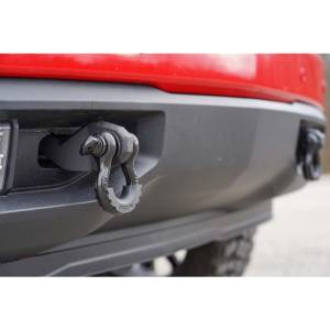 Rough Country - Rough Country RS155 Tow Hook to Shackle Conversion Kit with D-Ring and Rubber Isolators for Chevy Silverado 1500 2019-2021 - Image 2