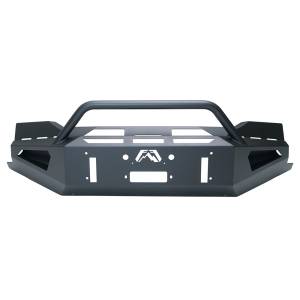 Fab Fours CS19-RS4062-1 Red Steel Winch Front Bumper with Pre-Runner Guard for Chevy Silverado 1500 2019-2021