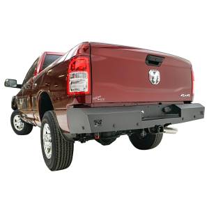 Fab Fours - Fab Fours DR19-RT4250-1 Red Steel Rear Bumper with Sensor Holes for Dodge Ram 1500 2019-2020 - Image 7