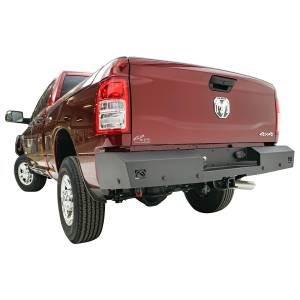 Fab Fours - Fab Fours DR19-RT4450-1 Red Steel Rear Bumper with Sensor Holes for Dodge Ram 2500/3500 2019-2020 - Image 2