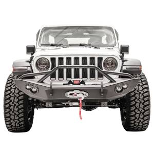 Fab Fours JL18-B4651-1 Lifestyle Winch Front Bumper for Jeep Wrangler JL 2018-2020