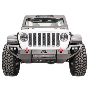 Fab Fours JL18-D4651-1 Vengeance Front Bumper with Sensor Holes for Jeep Wrangler JL 2018-2020