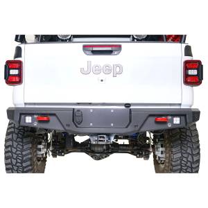 Fab Fours - Fab Fours JT20-Y1952-1 Standard Rear Bumper with Sensor Holes for Jeep Gladiator 2020 - Image 2