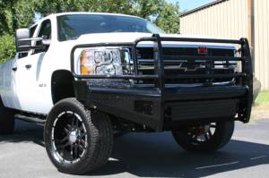 Bumpers - Black Steel Bumpers by Fab Fours - Chevy 2500HD/3500 2007-2010