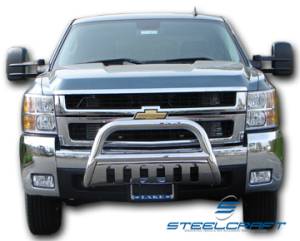 Steelcraft 70050 3" Bull Bar for (1992 - 1999) Chevy Suburban in Stainless Steel