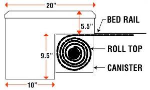 Truck Covers USA CR200 American Work Cover with X-Box Chevy/GMC Chevy/GMC Full Size Long Bed 97" 2007-2012