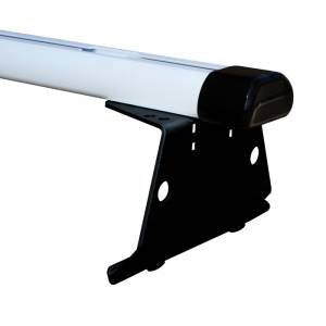 Vantech H3202B 2 Bar Aluminum System with Rubber Bar Ends Black Aluminum Chevrolet Express 1996-2012