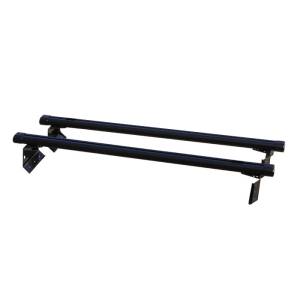 Vantech H3209B 2 Bar Aluminum System with Rubber Bar Ends Black Aluminum GMC Savana 1996-2012