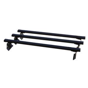 Vantech H3226W 3 Bar Aluminum System with Rubber Bar Ends White Aluminum Ford Econoline 1975-1991