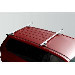 Vantech M1075W Universal Rack System with 88" Cross Bars White Steel Drilling Required