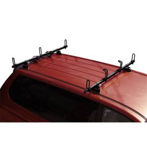Vantech M2105B Universal Rack System with 50" Cross Bars Black Aluminum Drilling Required