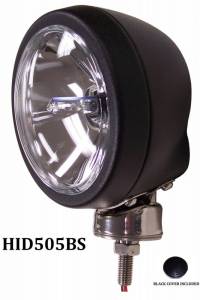 Eagle Eye Lights HID505BS 4 31/32" Black 35W Internal Ballast HID Spot Clear Round HID Off Road Light with ABS Cover Each