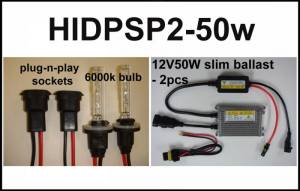 Eagle Eye Lights HIDPSP2-50W 2005-2012 Polaris Sportsman 50W HID Upgrade Kit