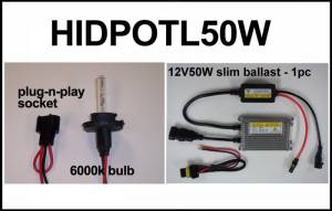Eagle Eye Lights HIDPOTL50W 2009-2012 Polaris Outlaw 50W HID Upgrade 1 Bulb Kit Kit