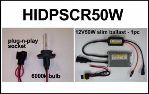 Eagle Eye Lights HIDPSCR50W 2010-2012 Polaris Scrambler 500 4X4 50W HID Upgrade 1 Bulb Kit Kit