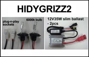 Eagle Eye Lights HIDYGRIZZ2 2007-2012 Yamaha Grizzly 35W HID Fits Most 550 and 700 Models Kit
