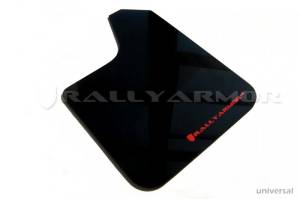 Rally Armor MF12-UR-BLK/RD UR Series Black Mud Flap with Red Rally Armor Logo Universal Fit