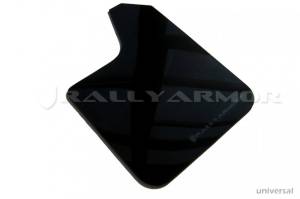 Rally Armor MF12-UR-BLK/GRY UR Series Black Mud Flap with Grey Rally Armor Logo Universal Fit